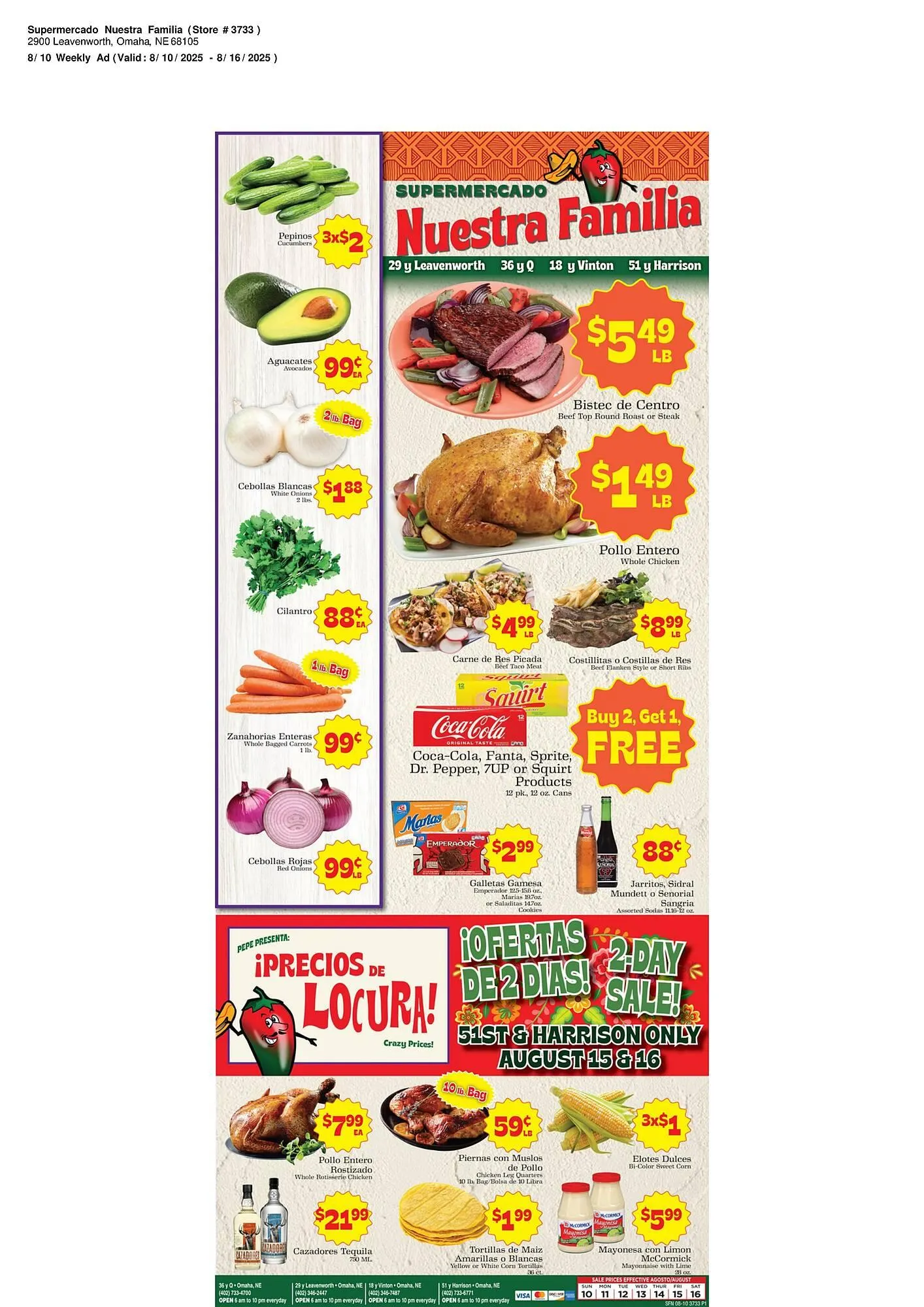 Supermercado Nuestra Familia Weekly Ad - 1