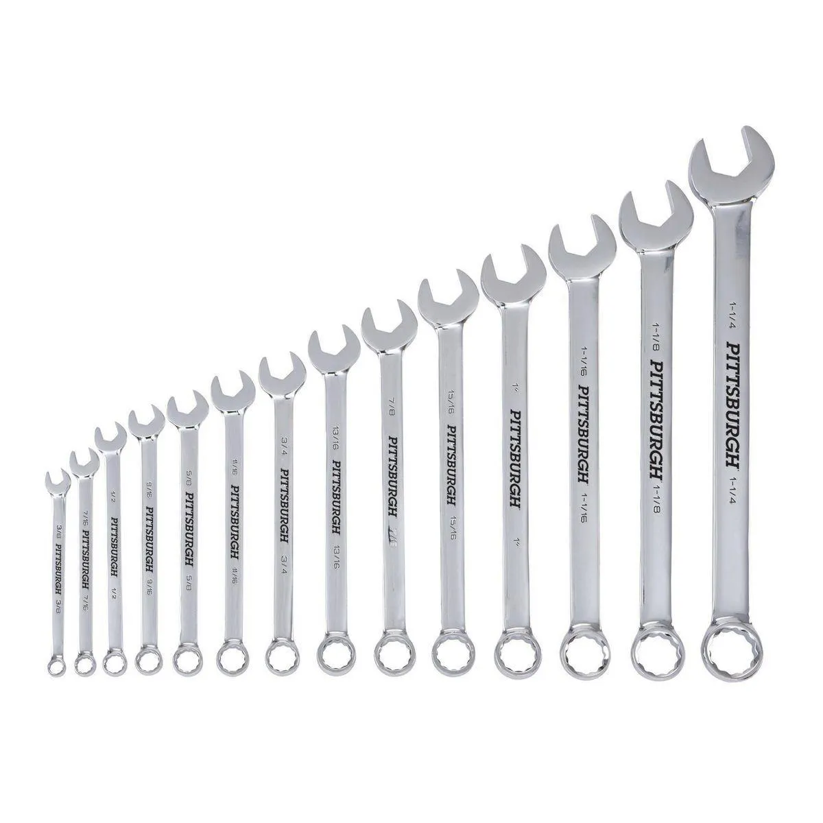 V-Groove SAE Combination Wrench Set, 14 Piece