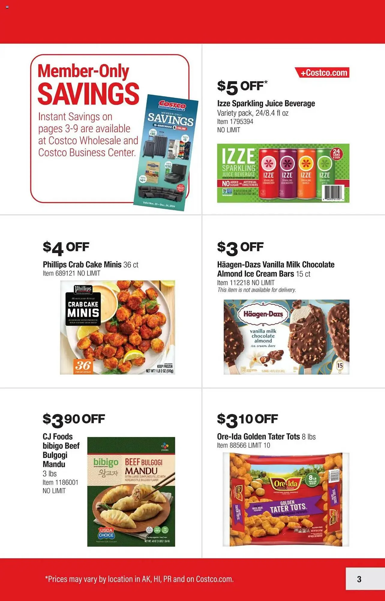 Weekly ad Costco Weekly Ad from November 20 to December 25 2024 - Page 3