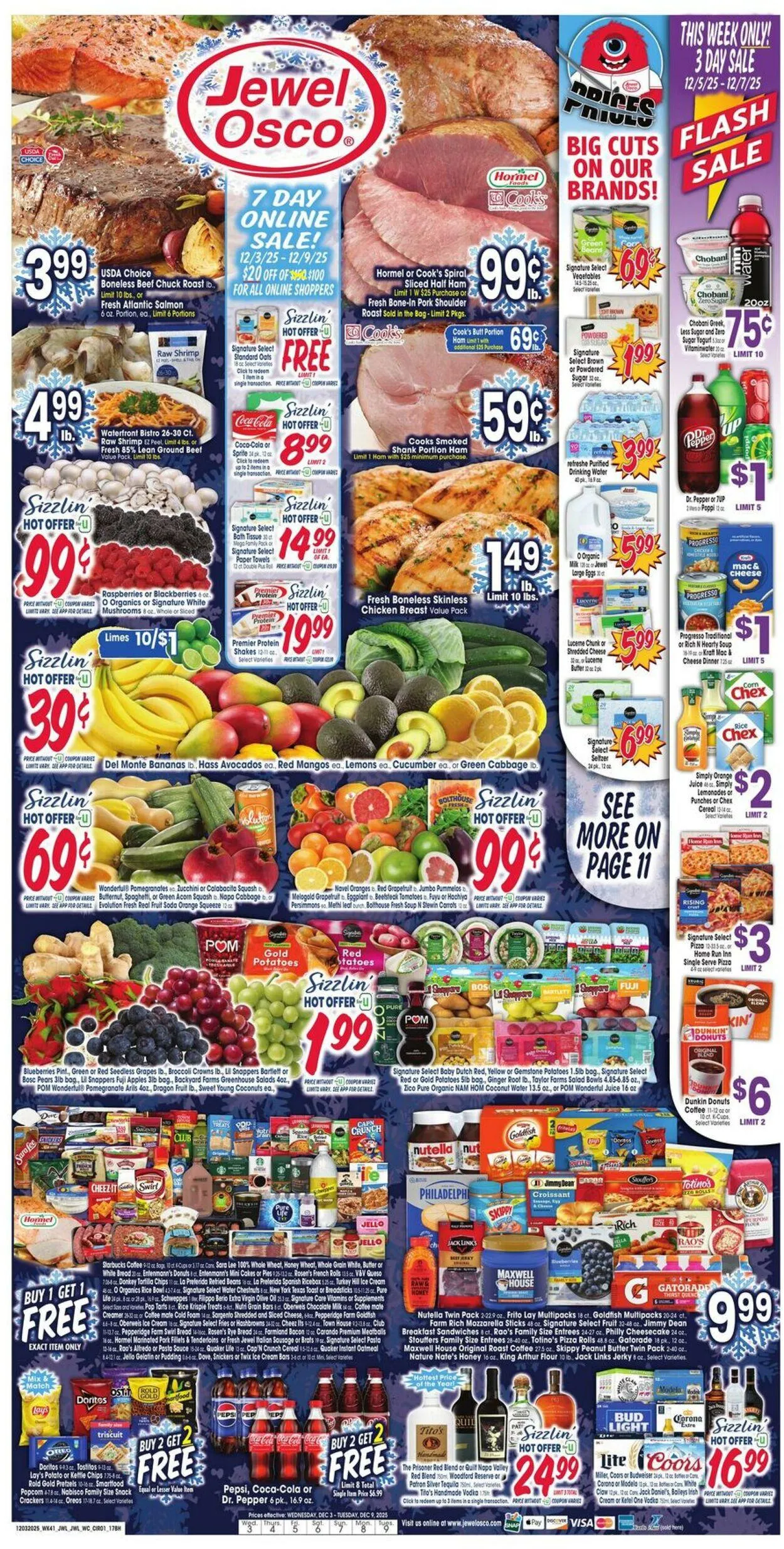 Catálogo de Jewel Osco Current weekly ad 3 de diciembre al 9 de diciembre 2025 - Página 1