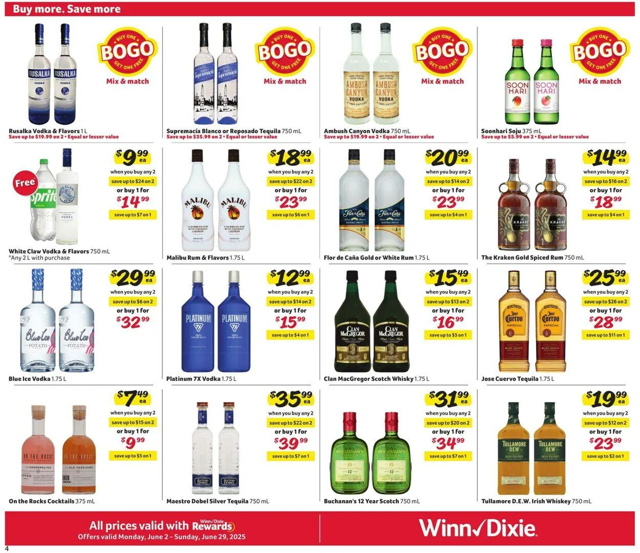 Catálogo de Winn Dixie Current weekly ad 2 de junio al 29 de junio 2025 - Página 4