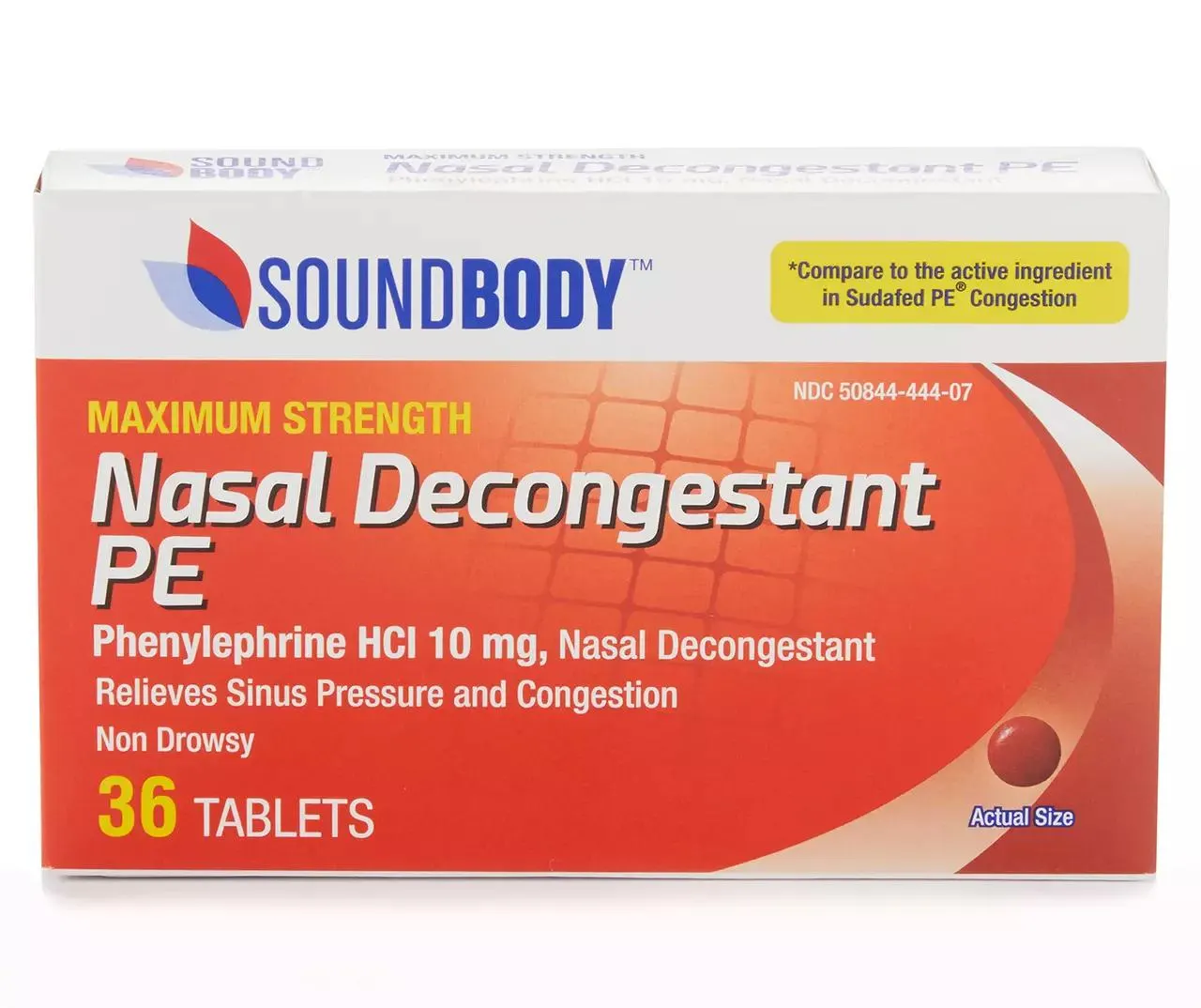 Nasal Decongestant PE Tablets, 36-Count