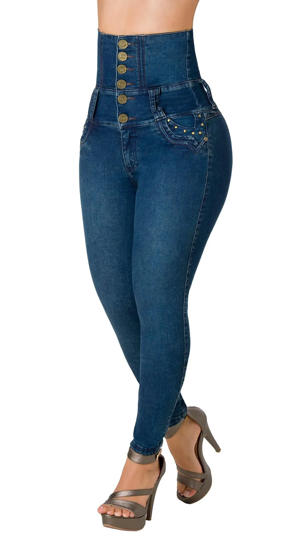 Griffin Jeans Levantacola Bota Skinny 21123CTCP-N