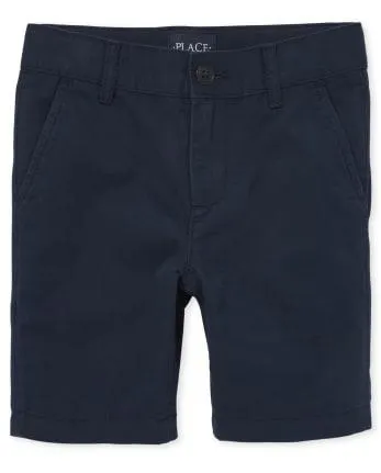 Shorts chinos elásticos para niños - new navy