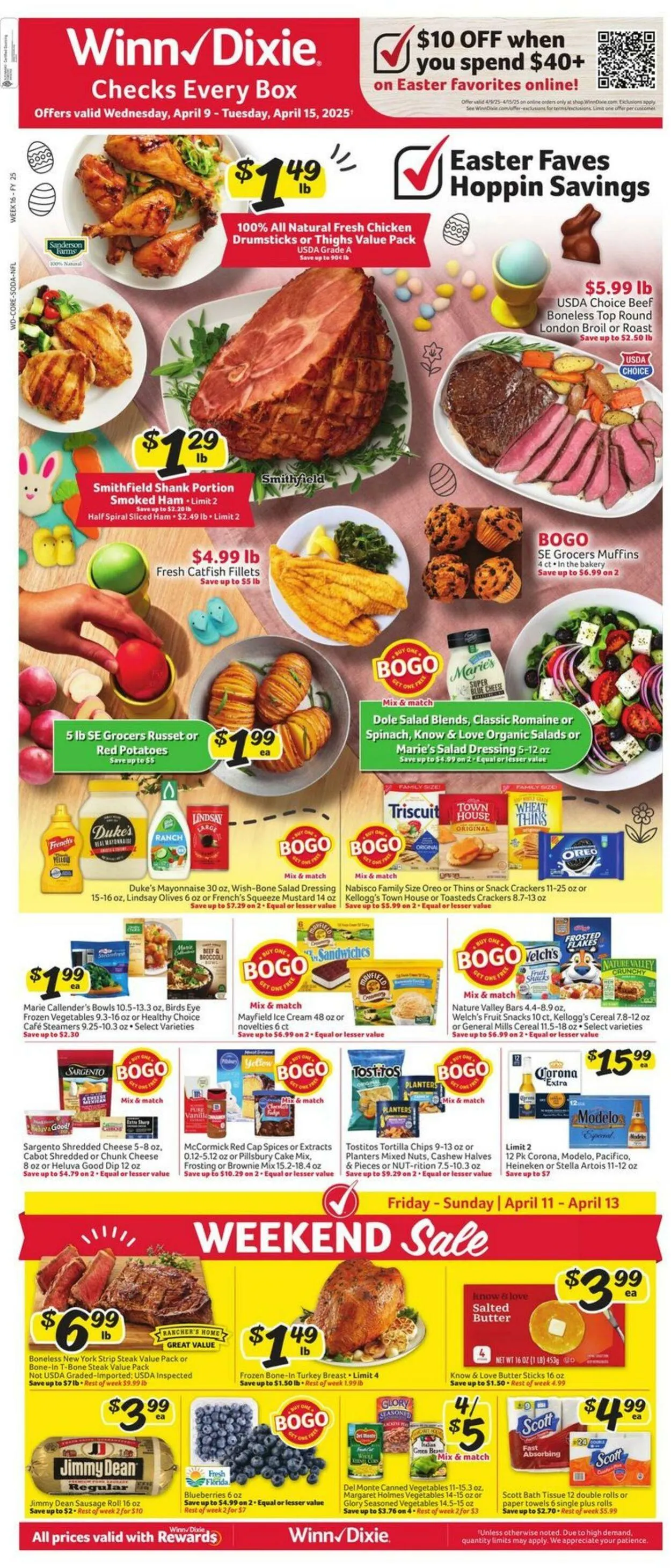 Catálogo de Winn Dixie Current weekly ad 9 de abril al 15 de abril 2025 - Página 1