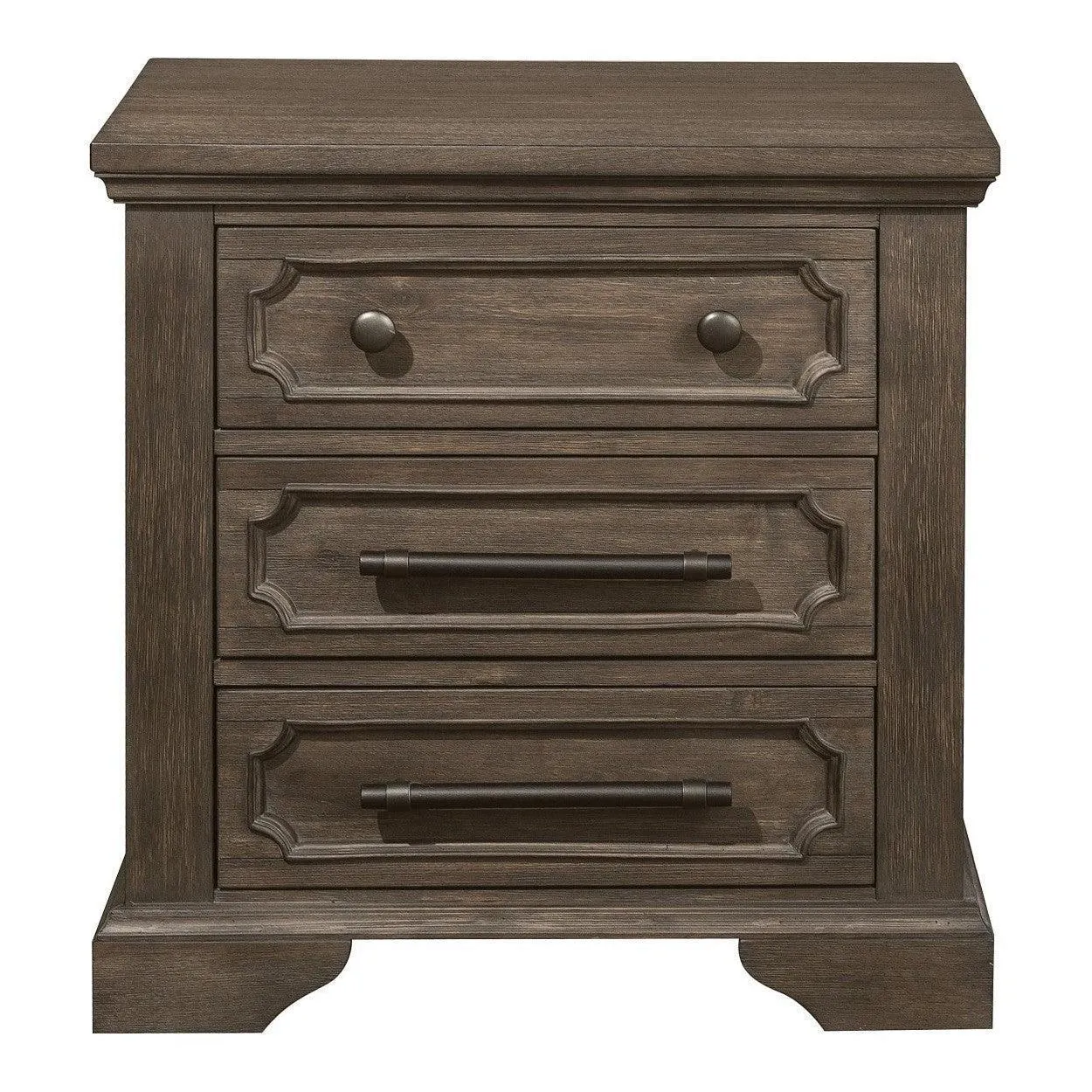 Mesita de noche, Distrs Roble oscuro