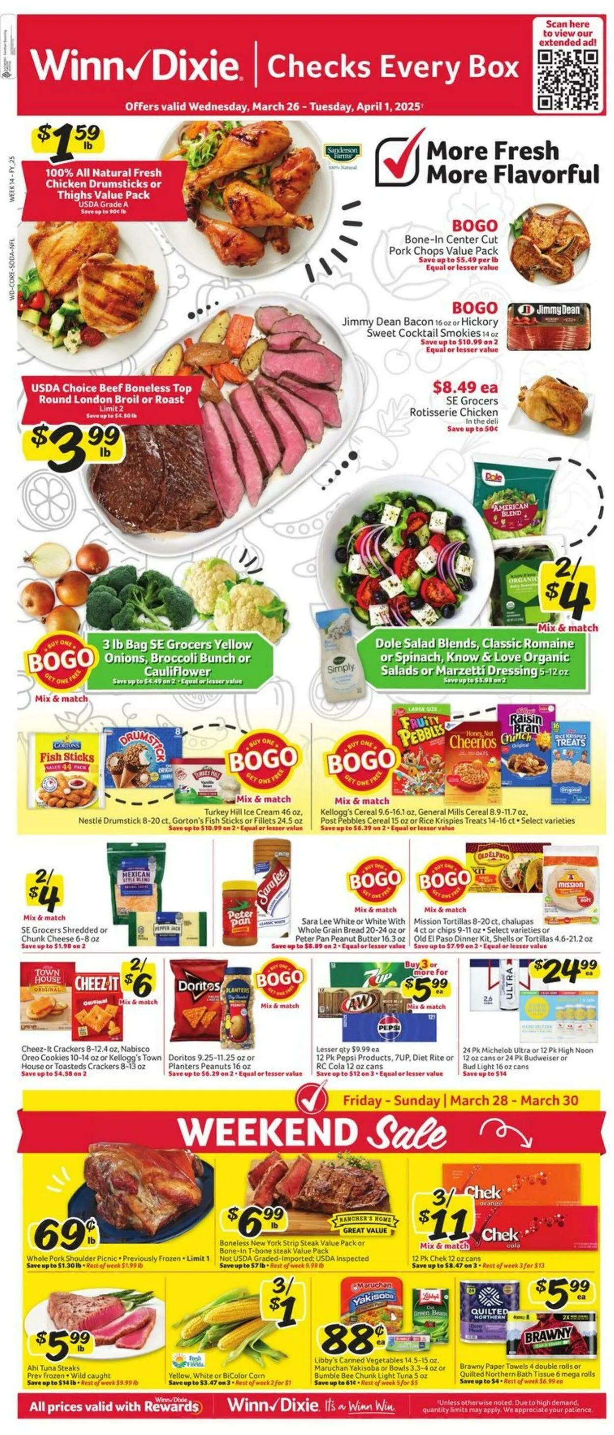 Catálogo de Winn Dixie Current weekly ad 26 de marzo al 1 de abril 2025 - Página 1