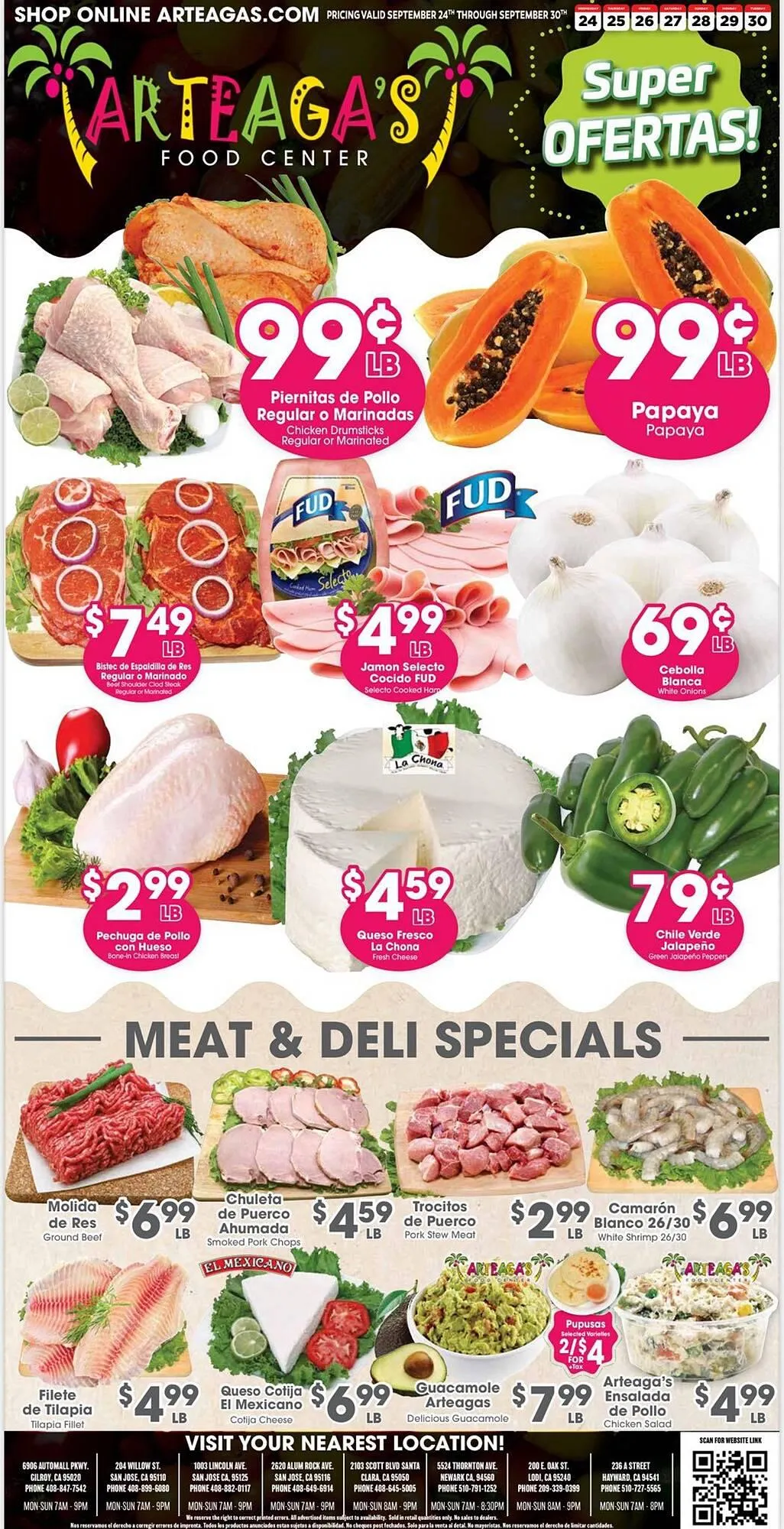 Weekly ad Arteagas Food Center weekly ad from September 24 to September 30 2025 - Page 1