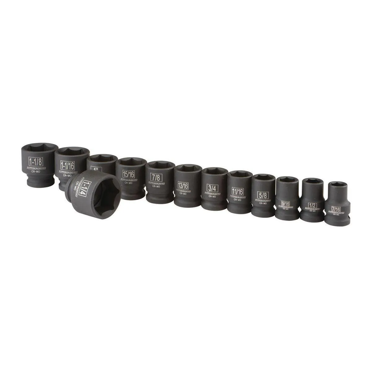 1/2 in. Drive SAE Impact Socket Set, 13 Piece