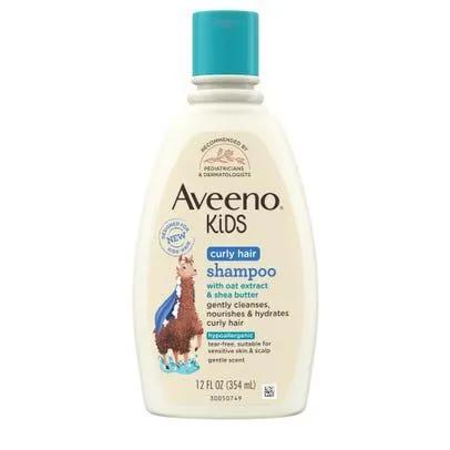 Aveeno Kids Curly Hair Shampoo - Hypoallergenic, 12 fl oz