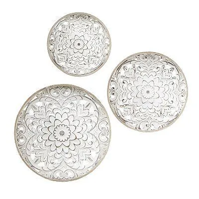 Madison Park Medallion Trio Wood Floral 3-piece Wall Decor Set