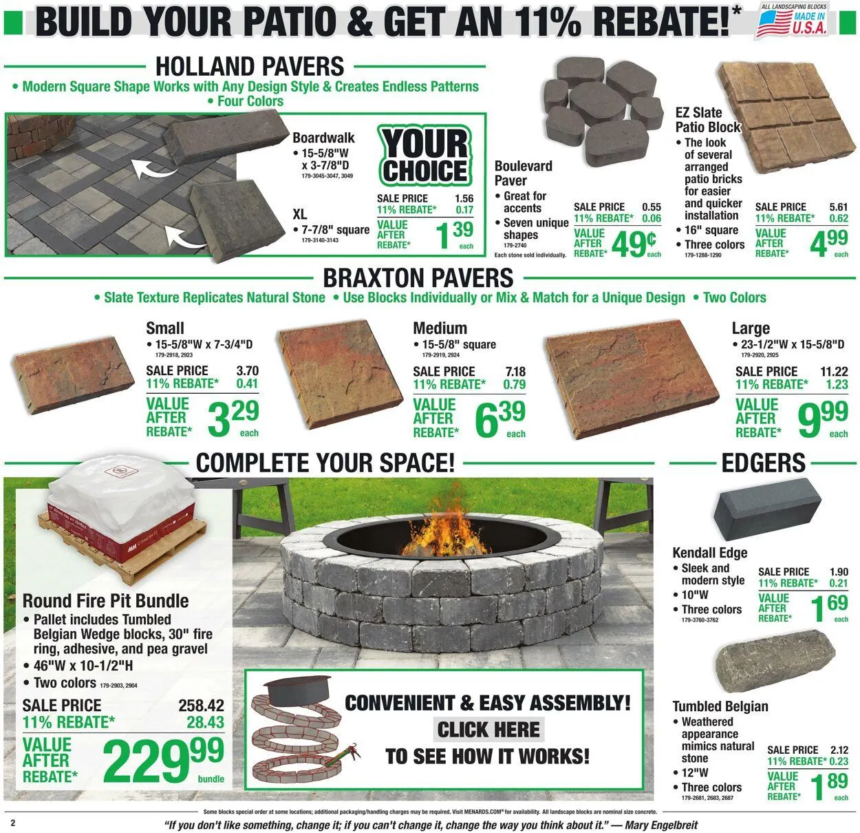 Catálogo de Menards Current weekly ad 17 de junio al 28 de junio 2026 - Página 1