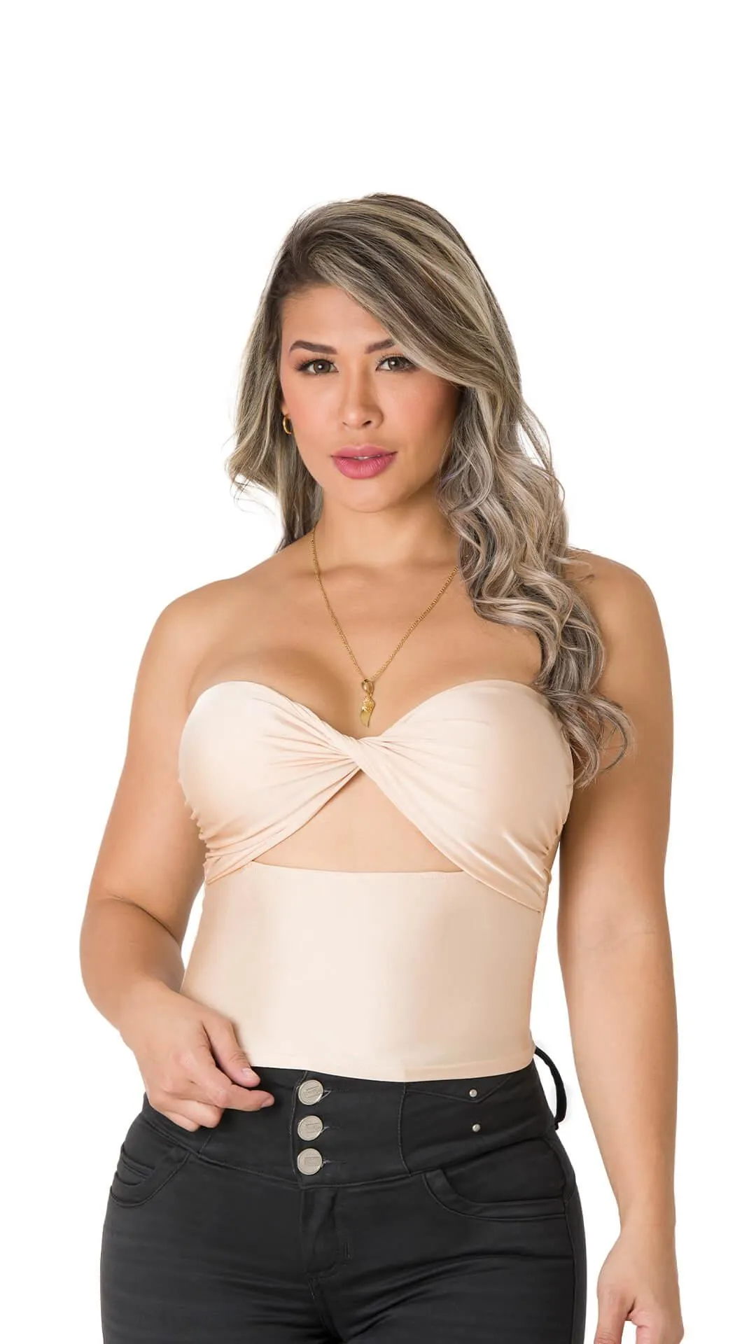 Blusa Strapless 2B4439B