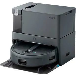 ECOVACS Robotics - Robot aspirador y trapeador cube pro con trapeador para fregar, levantamiento de trapeador, estación de limpieza automática, mapeo y evitación de obstáculos - GRIS