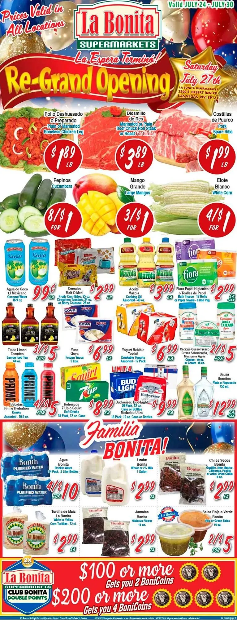 La Bonita Supermarkets Weekly Ad - 1
