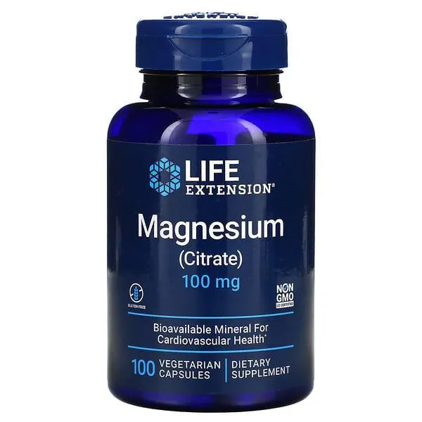 Life Extension, Magnesium (Citrate), 100 mg, 100 Vegetarian Capsules