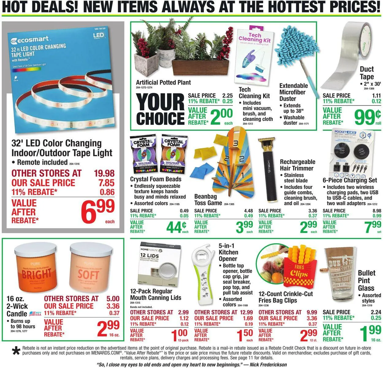 Catálogo de Menards Current weekly ad 19 de agosto al 31 de agosto 2026 - Página 1