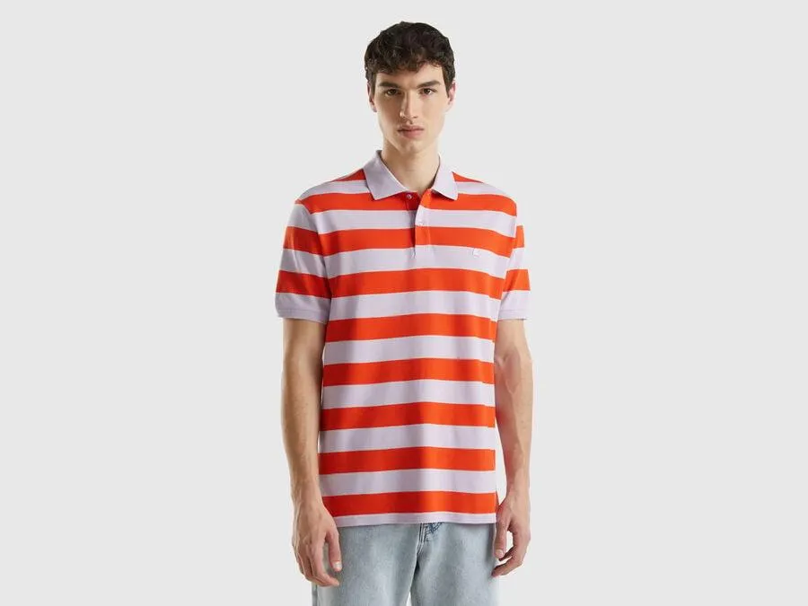 Sudadera de rayas lilas y rojas