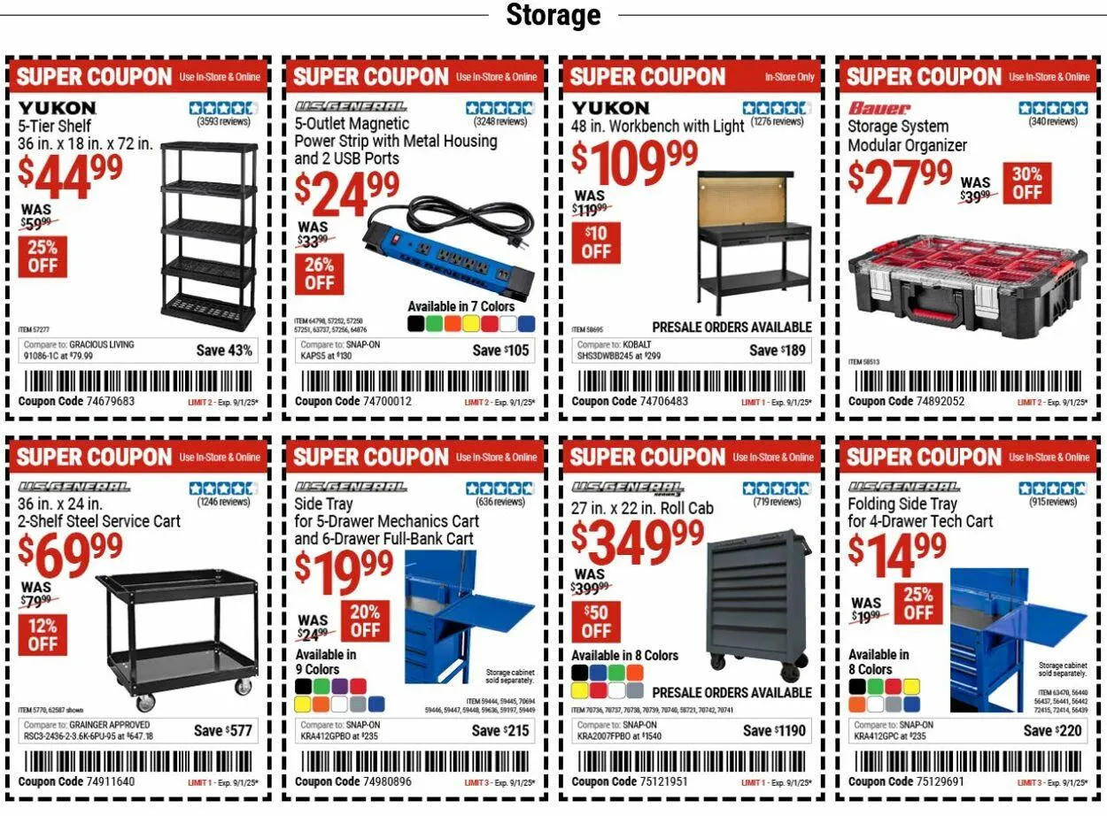 Weekly ad Harbor Freight from August 25 to September 3 2025 - Page 10