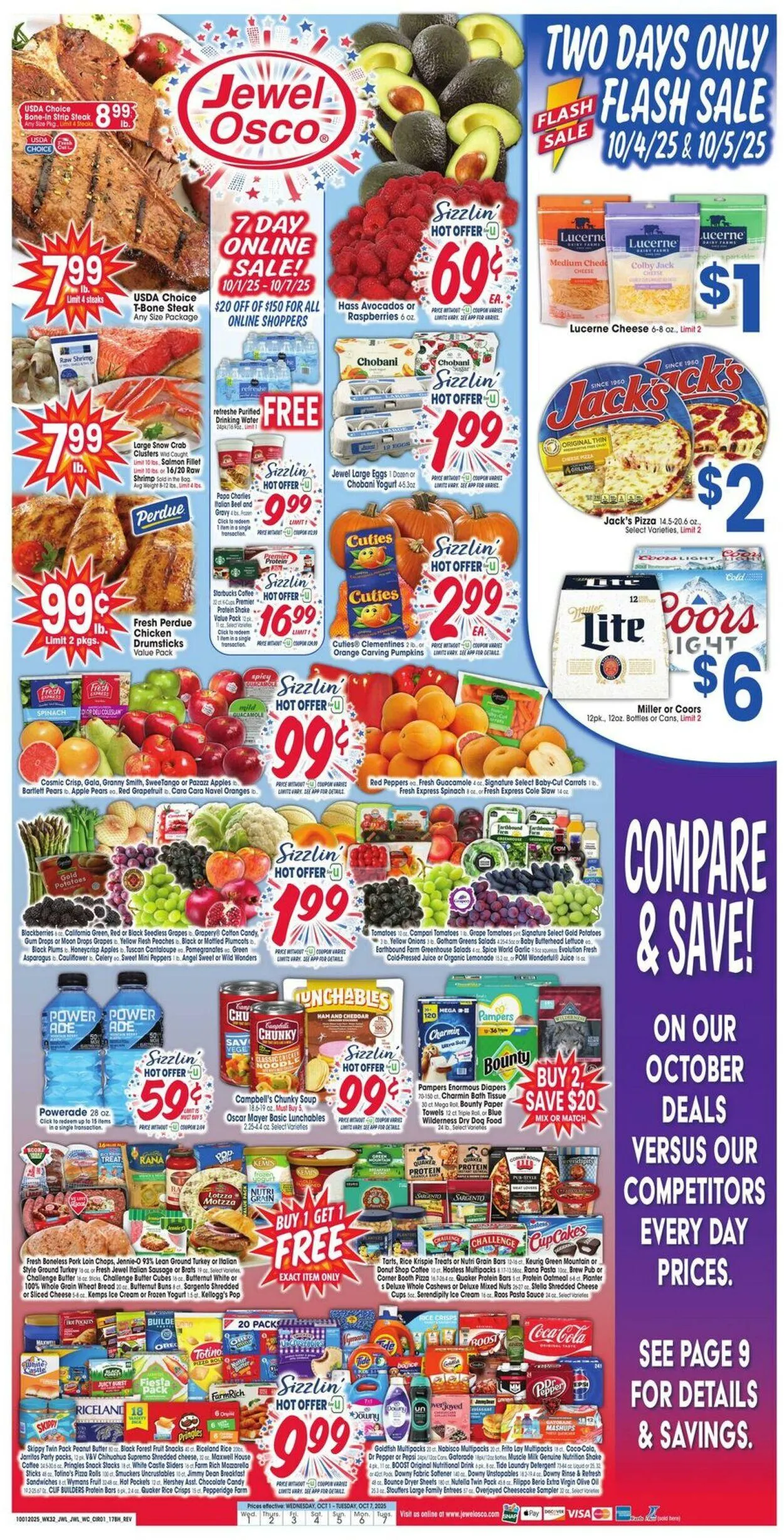 Weekly ad Jewel Osco Current weekly ad from October 1 to October 7 2025 - Page 1