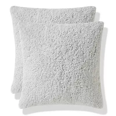 The Big One® Solid Faux Shearling 2 Pack Pillow Set