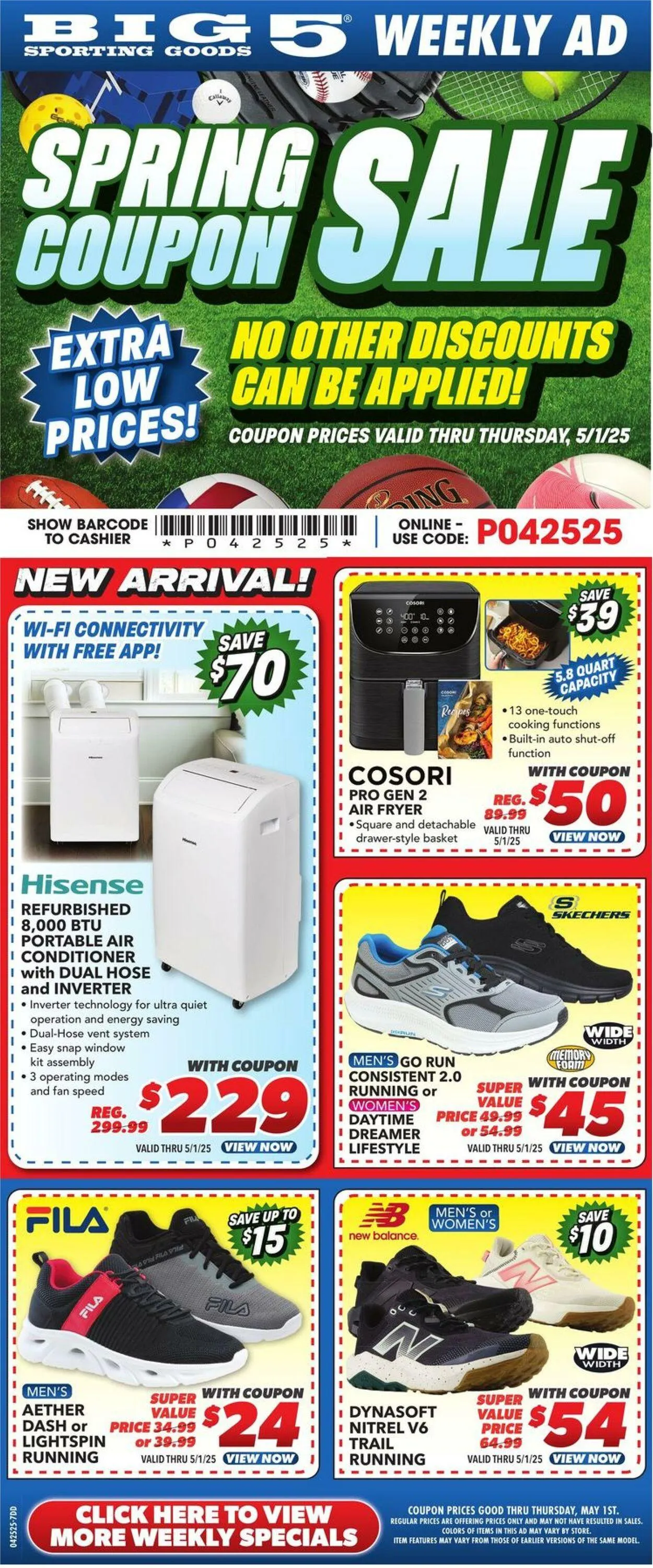 Catálogo de Big 5 Current weekly ad 25 de abril al 1 de mayo 2025 - Página 1