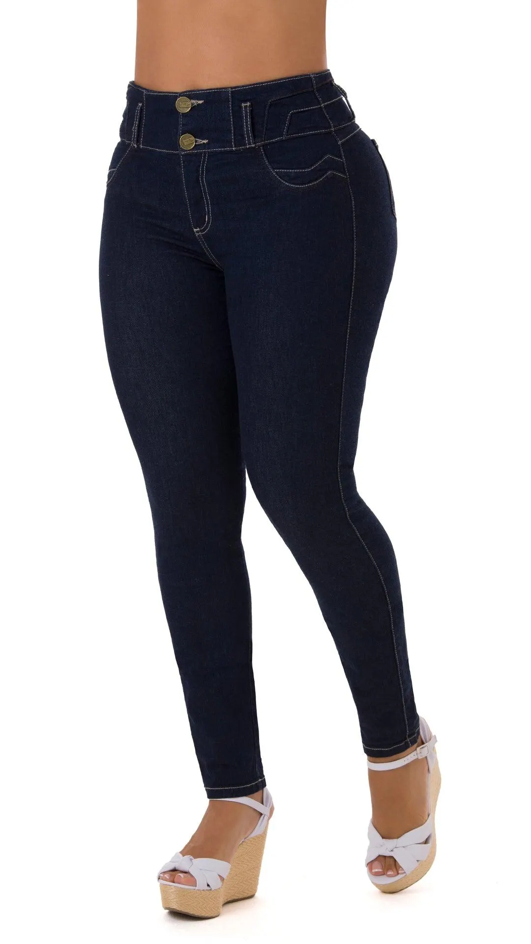 Hassan Jeans Levantacola Bota Skinny 21193PNP-B