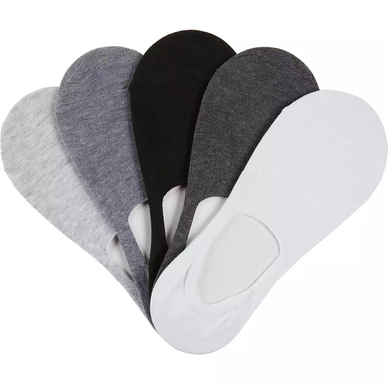 BCG High-Vamp Footie No-Show Socks 6 Pack