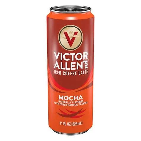 Victor Allen's Coffee Mocha Iced Latte Coffee Drink, 11-oz. Cans