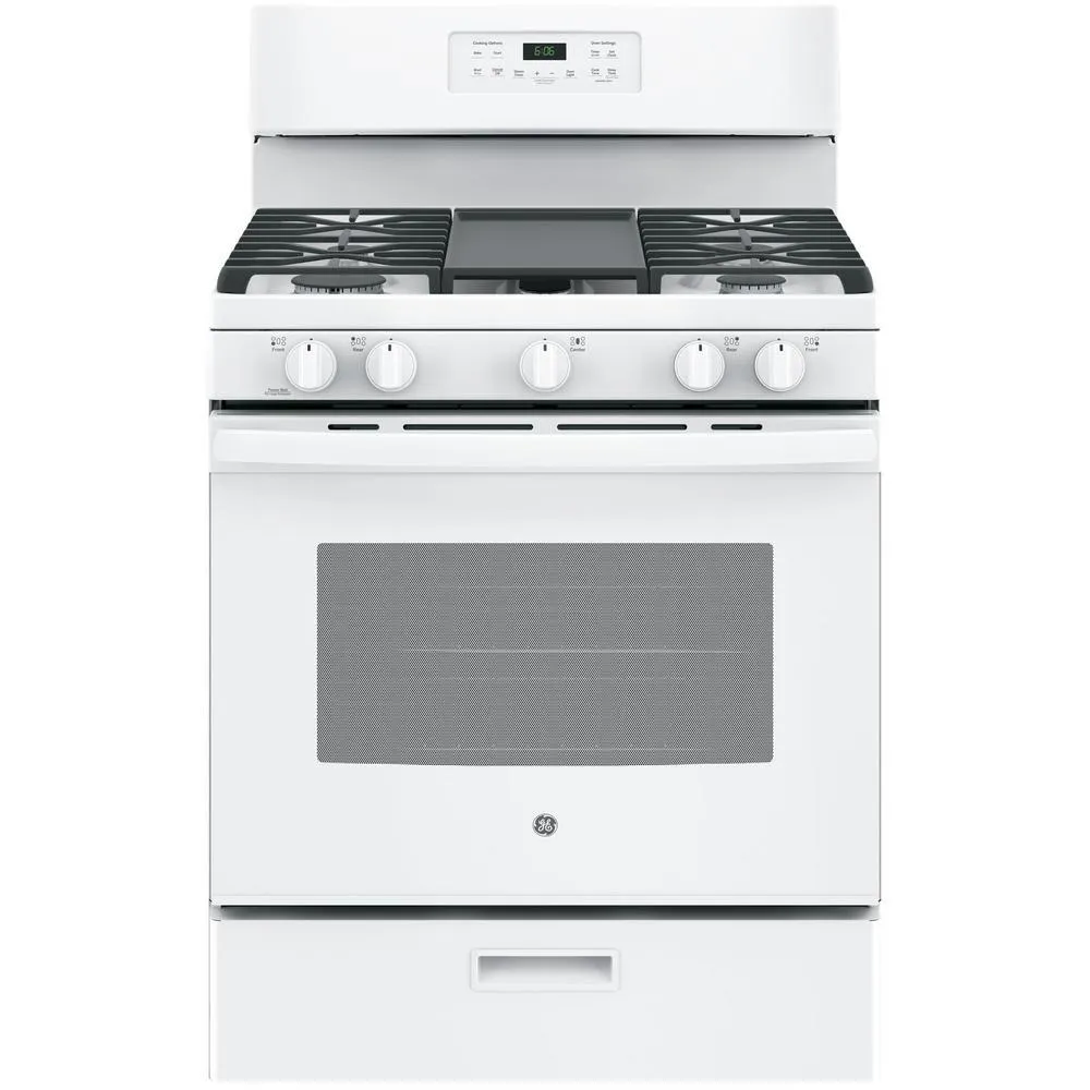 GE Appliances JGBS66DEKWW 30" Freestanding Gas Range - White