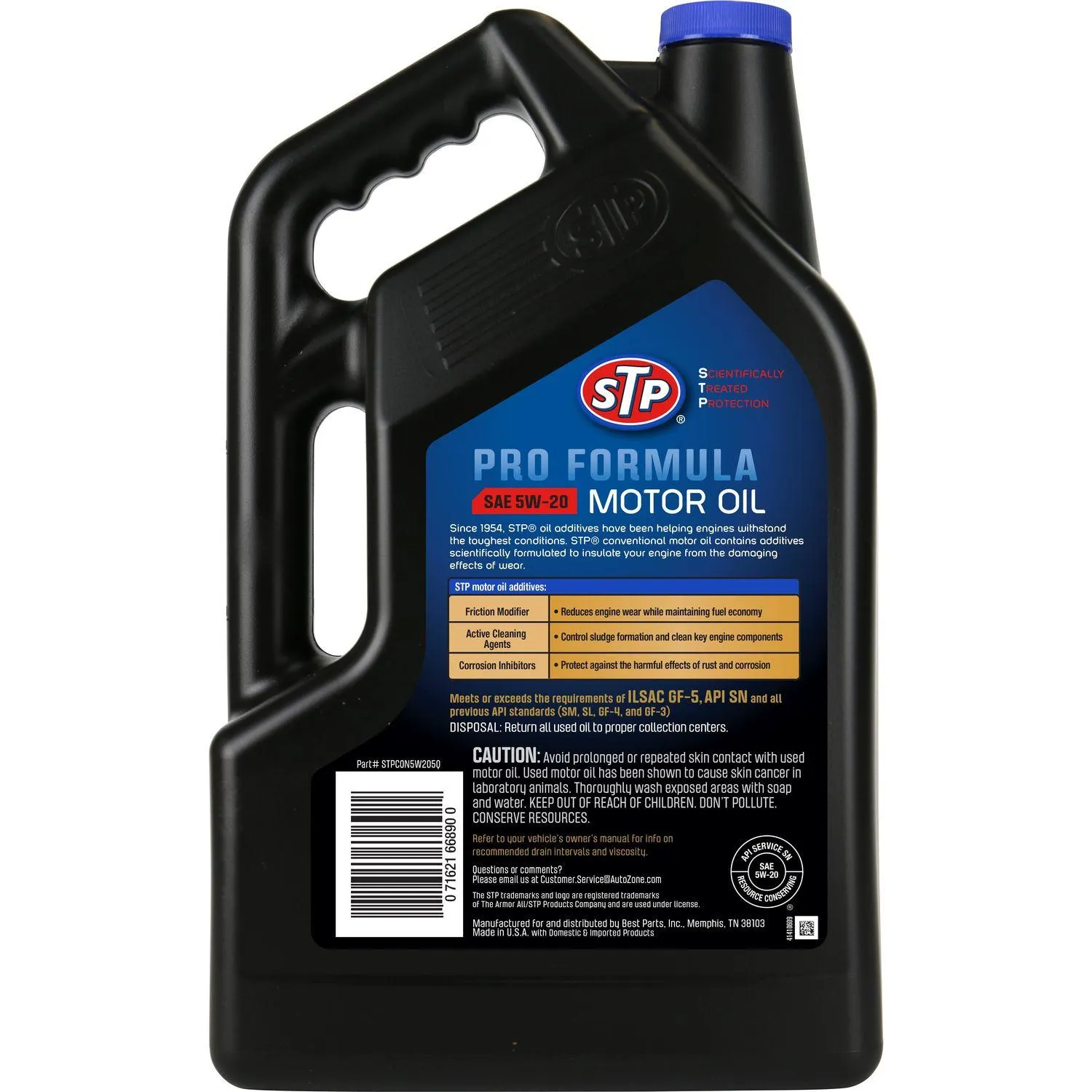 STP Pro Formula Conventional Engine Oil 5W-20 5 Quart