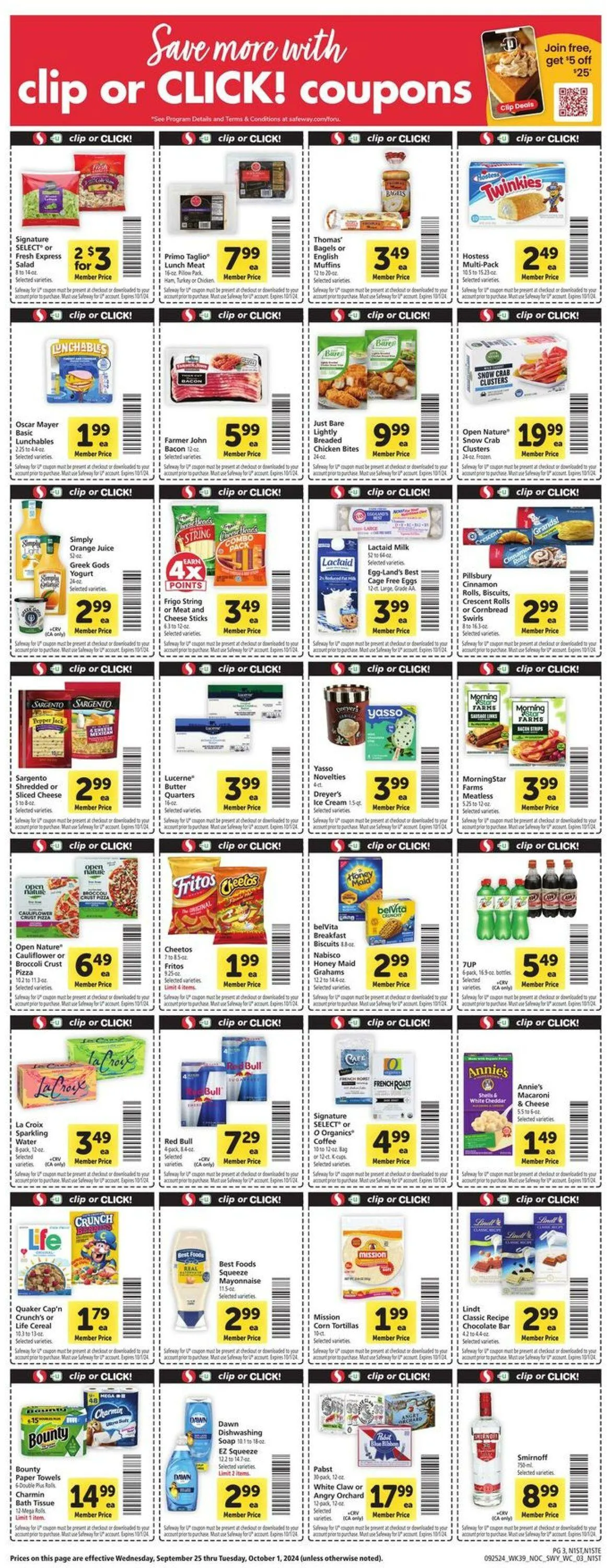 Catálogo de Safeway Current weekly ad 25 de septiembre al 1 de octubre 2024 - Página 3