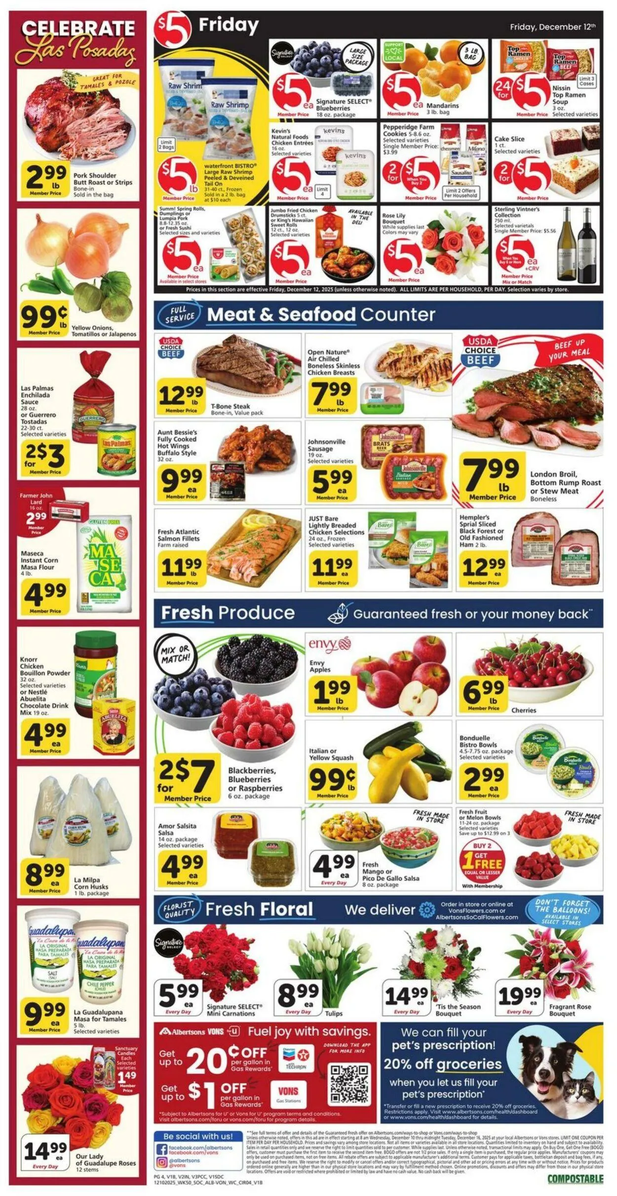 Weekly promotion Vons Current weekly ad spanning from December 10 to December 16 2025 - Page 4 for Catalogue 365