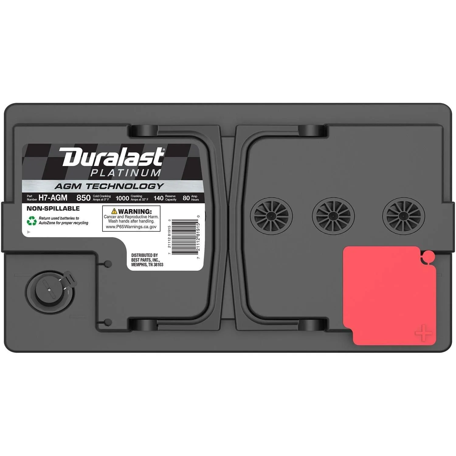 Duralast Platinum Group Size 94R H7 AGM Battery H7-AGM