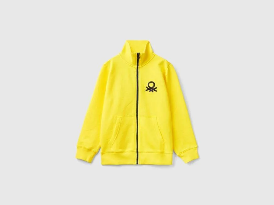 Sudadera de 100 % algodón con cremallera