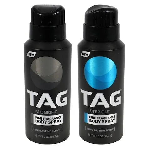 Tag Midnight & Step Out Fine Fragrance Body Spray, 1.5-oz.