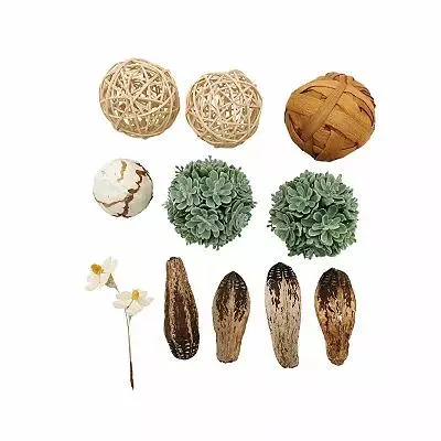 11-Piece Daisy & Succulent Bowl Filler Set