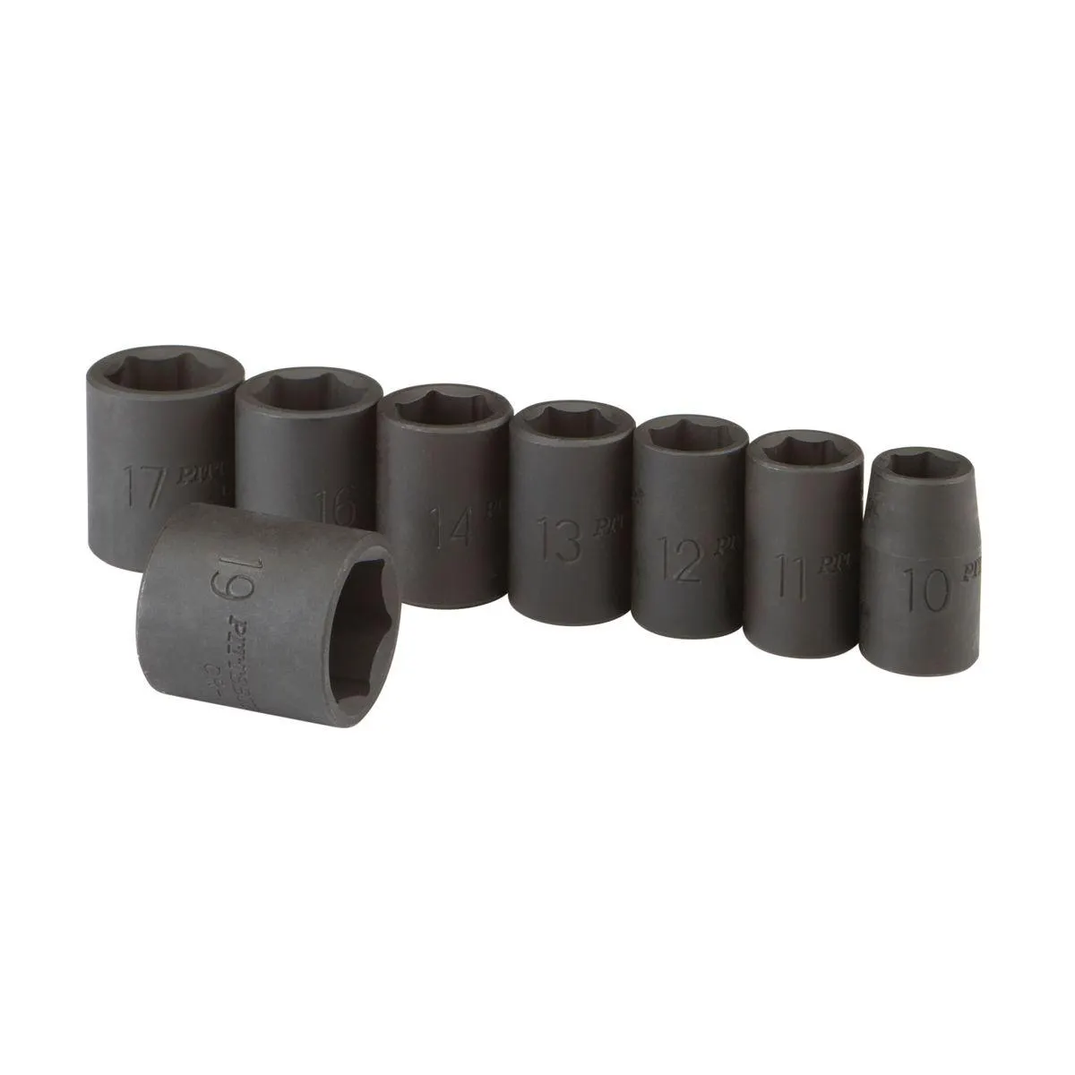 3/8 in. Drive Metric Impact Socket Set, 8 Piece