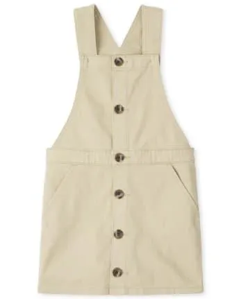 Falda de sarga de uniforme para niñas - sandy