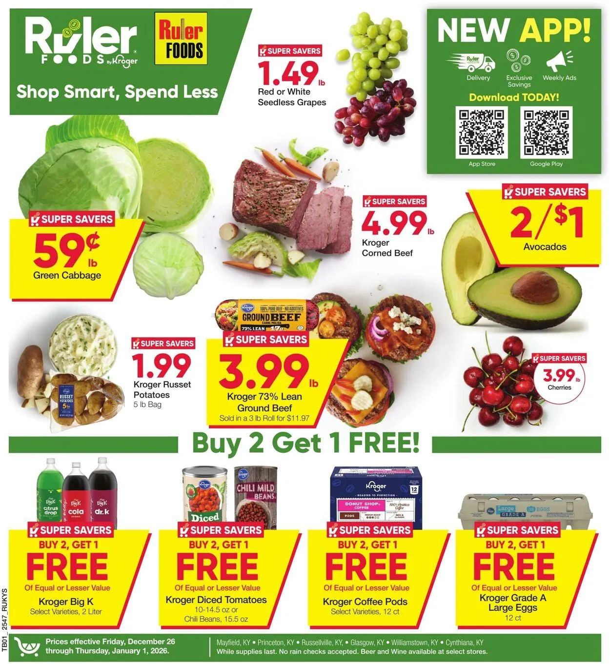 Catálogo de Ruler Foods Current weekly ad 26 de diciembre al 1 de enero 2026 - Página 1