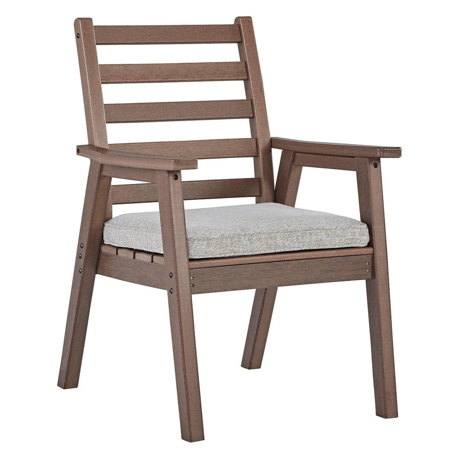 Sillón de comedor para exteriores Emmeline con cojín (juego de 2)