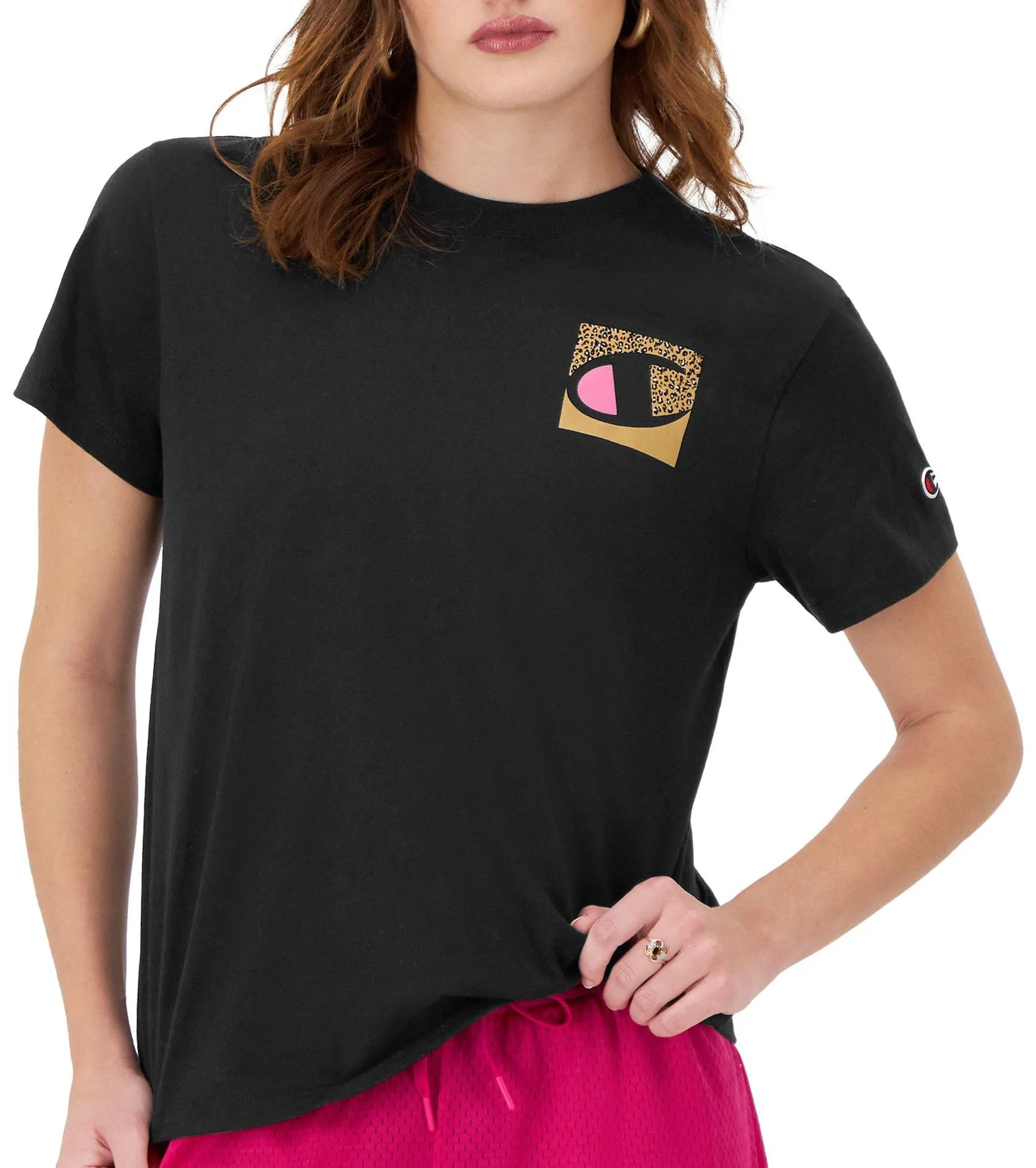 Champion Womens Pocket Hit Classic Short Sleeve Tee