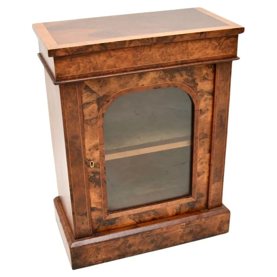 Armario de muelle en miniatura antiguo victoriano de nogal