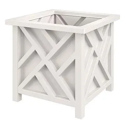 Pure Garden 15.5-in. Lattice Planter Box