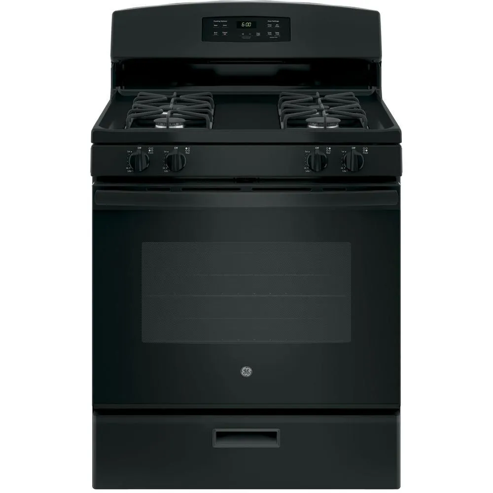 GE Appliances JGBS60DEKBB 30" Freestanding Gas Range - Black