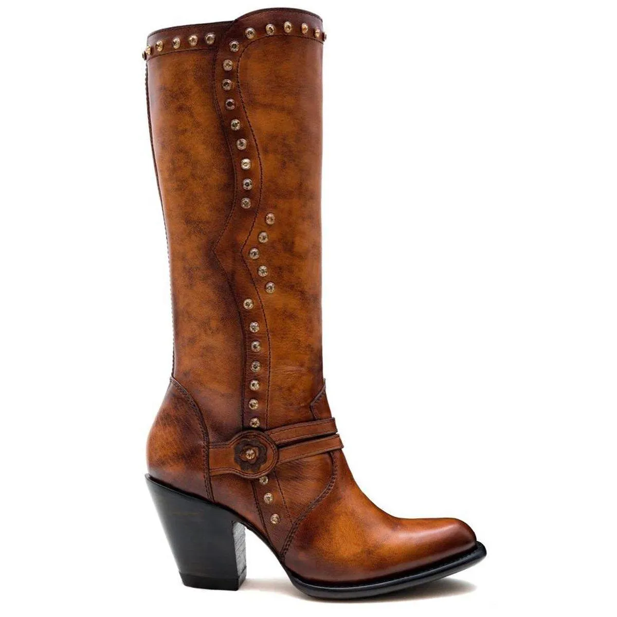 Botas de Cuero Alta para Dama, Denali Miel 3618351
