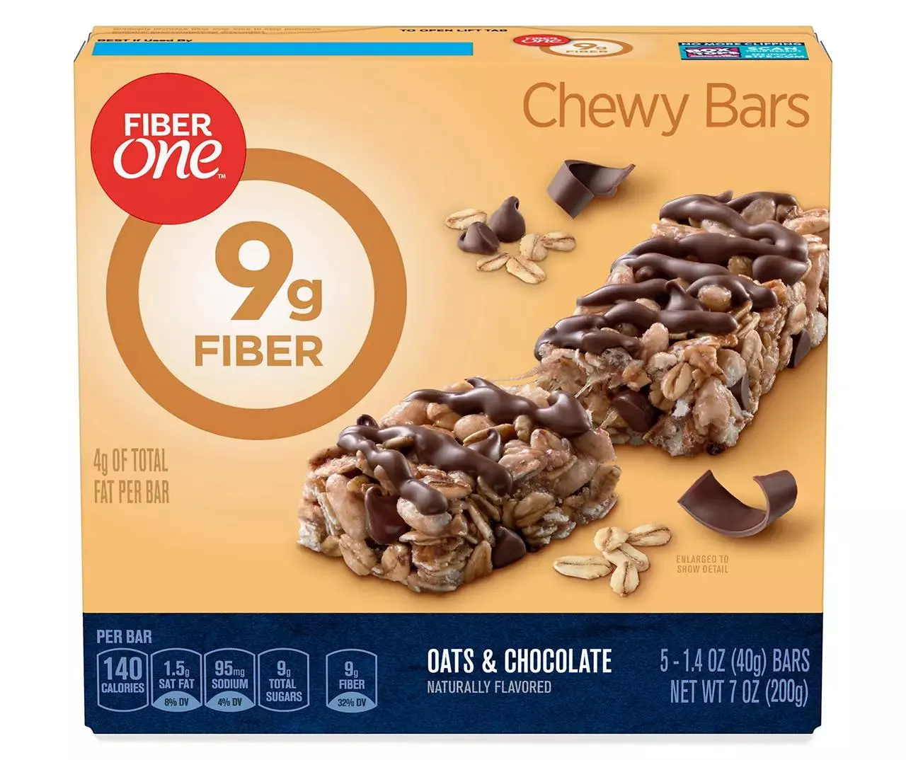 Oats & Chocolate Chewy Bars, 5-Pack