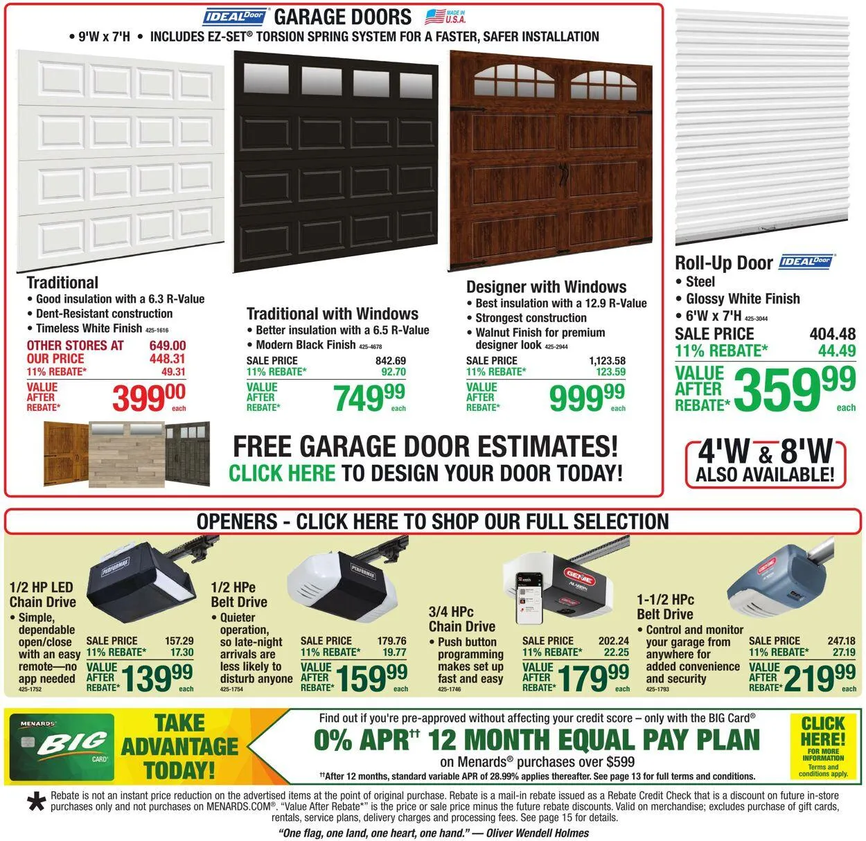 Catálogo de Menards Current weekly ad 24 de junio al 5 de julio 2026 - Página 1