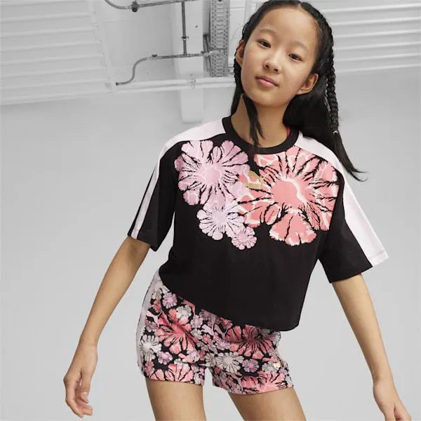 Playera estampada juvenil T7 SUNFLOWER