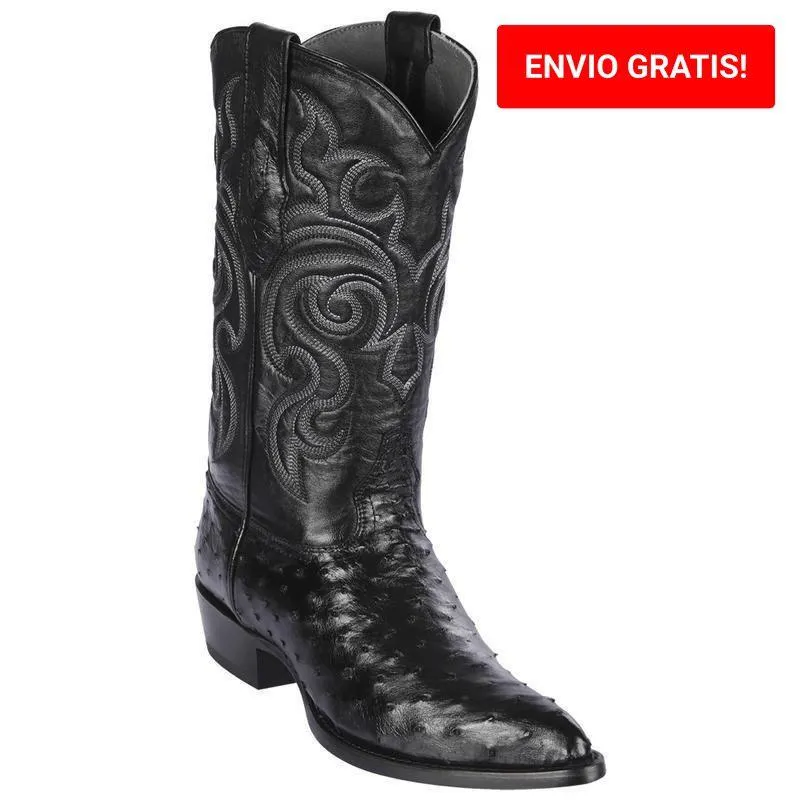 Botas de Avestruz Original Horma Puntal LAB-990305